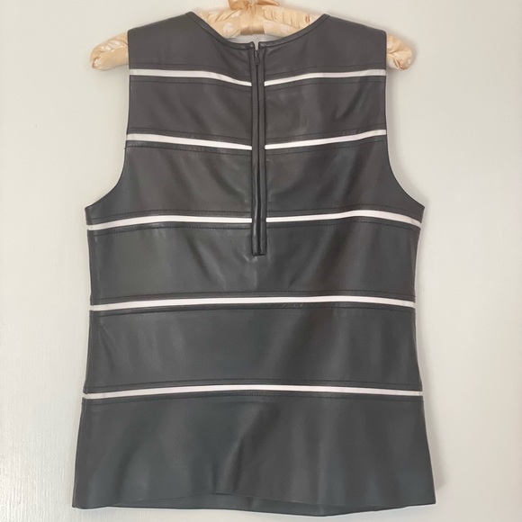 Theory Lamb Leather Top - Picture 6 of 9